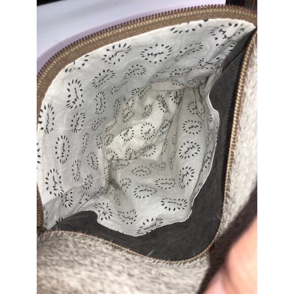 MYRA BAG MEDIUM GRAY, IVORY PRINTED CANVAS CROSSBODY BAG - Picture 13 of 16